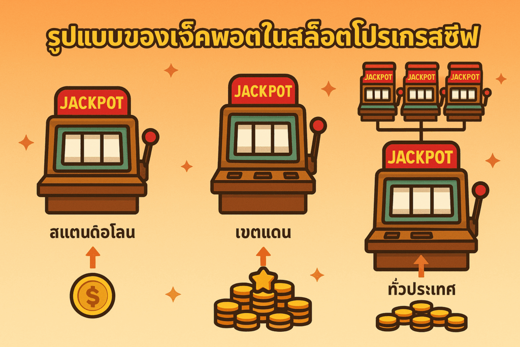 รูปเเบบเเจ็คพอตเเละสล็อตโปรโมชั่น
