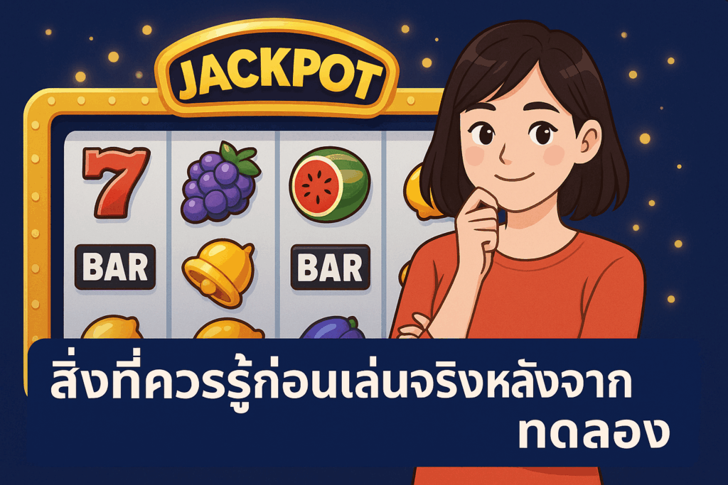 สิ่งที่ควรรู้ก่อนเล่นจริงเเละหลัง