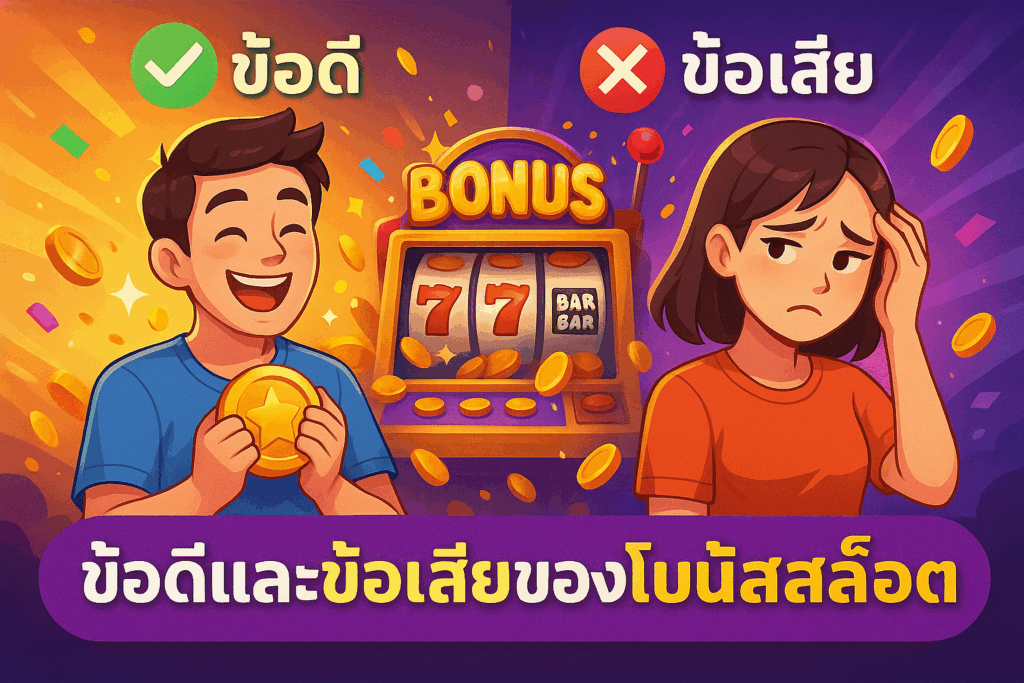 ข้อ vs ข้อเสีย ของ โบนัสสล็อต